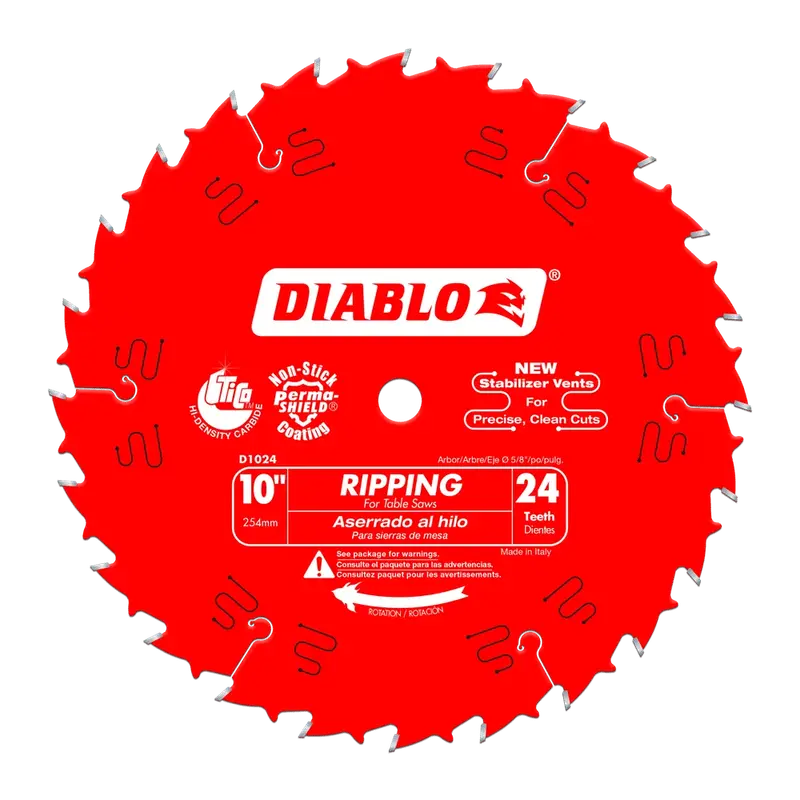 Diablo - Ripping Saw Blade 24 Tooth 10"