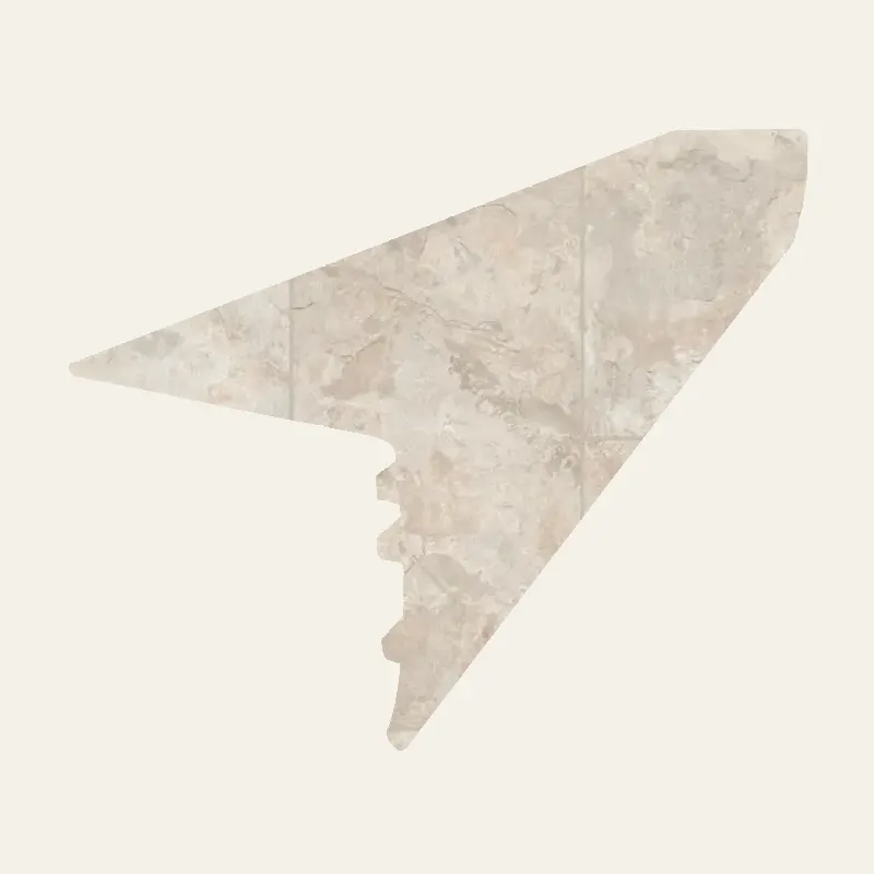 Armstrong Vinyl Alterna #D7105 Chalk Overlap Stairnose 94"