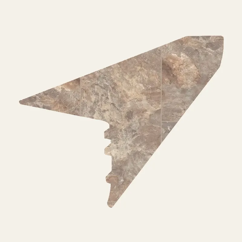 Armstrong Vinyl Alterna #D7106 Beige Overlap Stairnose 94"