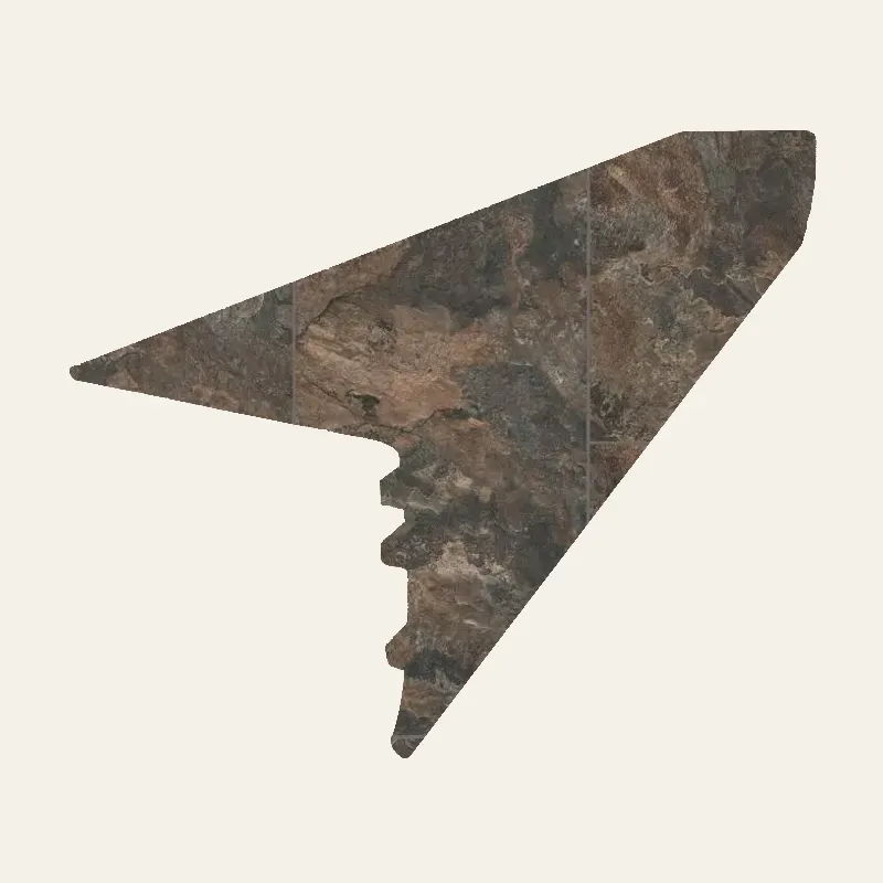 Armstrong Vinyl Alterna #D7110 Canyon Shadow Overlap Stairnose 94"