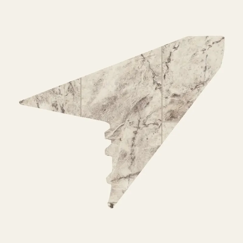 Armstrong Vinyl Alterna #D7154 Morning Dove Overlap Stairnose 94"