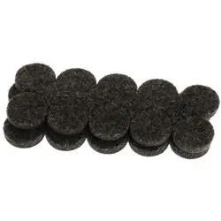 Flexi-Felt - Industrial Strenght Adhesive Dark Felt Disc 3/4" (Pack of 20)