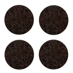 Flexi-Felt - Industrial Strenght Adhesive Dark Felt Disc 1 1/4" (Pack of 6)