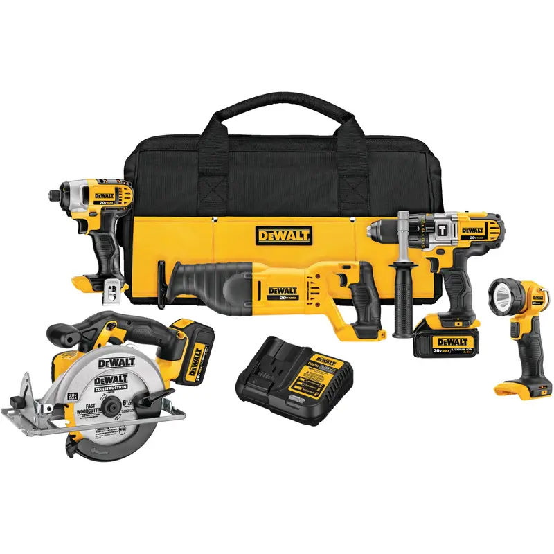 DeWalt 5-Tool Combo Kit Lithium Ion 3AH 20V MAX