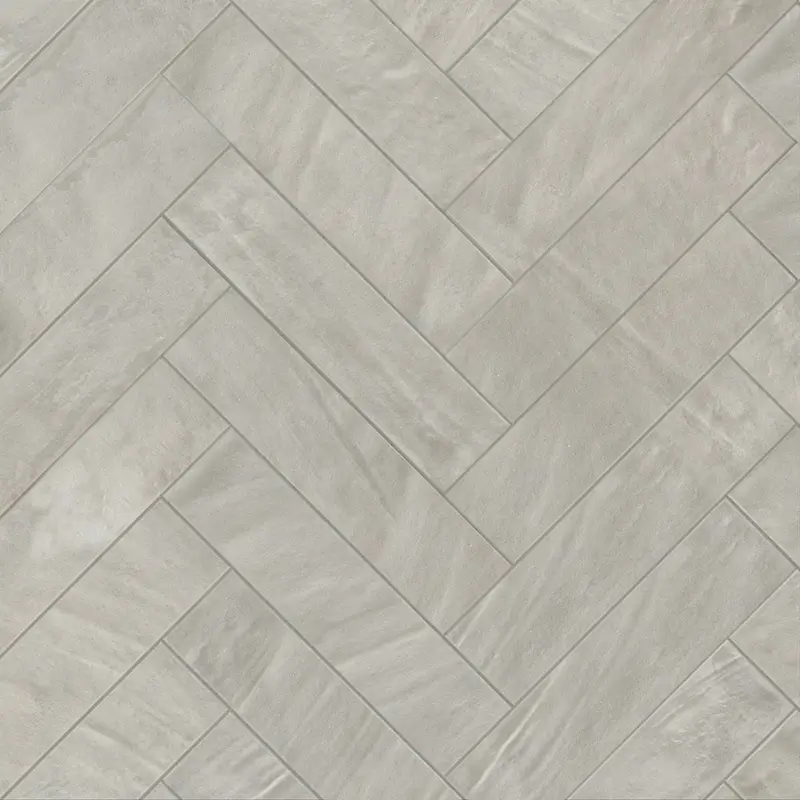 Italbec Floor Tiles Deco Style Grey Glossy 2" x 8"