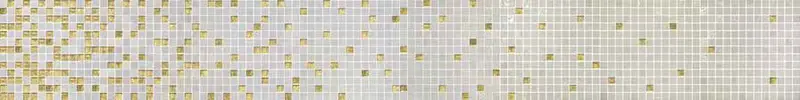 Centura Mosaic Tiles Shading Blends Gold Illusion 13" x 13"