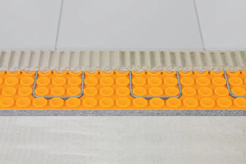 Schluter - DITRA-HEAT-DUO-PS Uncoupling Membrane Peel & Stick 2' 7" x 33' - 5/16" (8 mm) (Roll of 108 sqft)