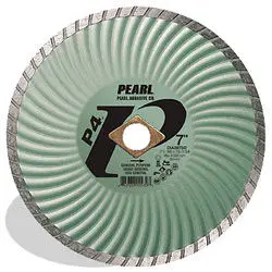 Pearl Abrasive - P4 Gen. Purpose Waved Core Turbo Blade, 8mm Rim 4" x 0.070" x 7/8", 5/8"