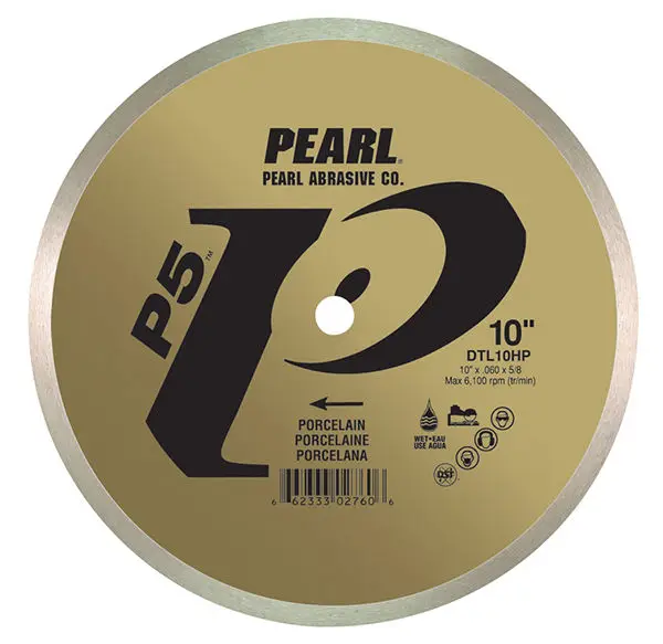 Pearl Abrasive - P5 Dry Porcelain Blade 4" x 5/8"