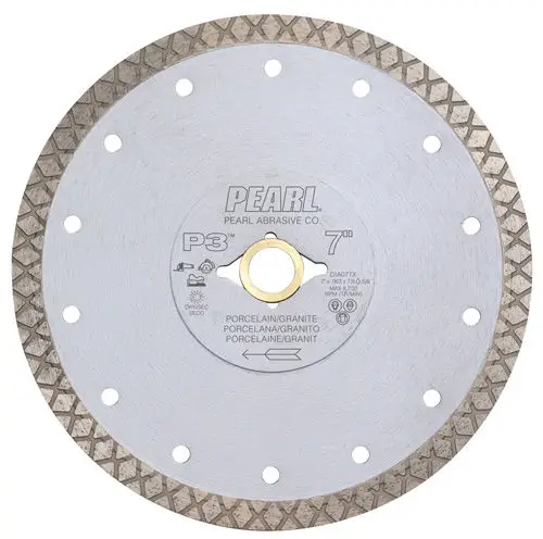 Pearl Abrasive - P3 Turbo-X Thin Turbo Mesh Blade 7" x 0.063" x 5/8", 7/8"