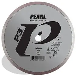 Pearl Abrasive - P3 Gen. Purpose Flat Core Turbo Blade, 12mm Rim 4 1/2" x 0.060" x 7/8", 5/8"
