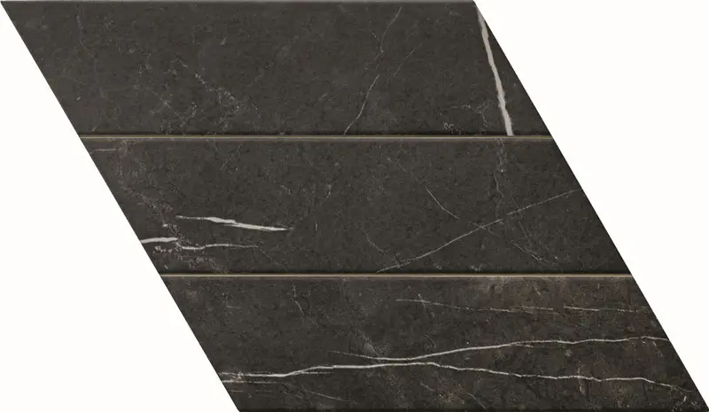 Centura Floor Tiles Diamond Marquina Matte 27-1/2" x 16" Right