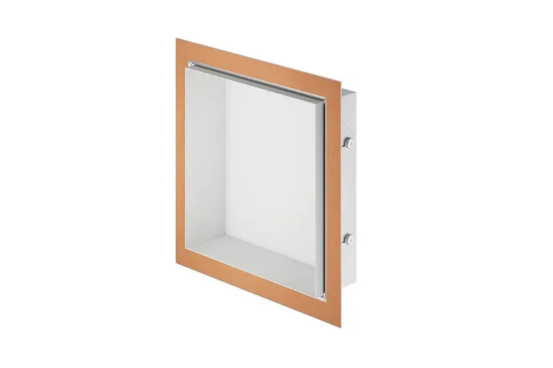 Schluter - DESIGN-NICHE Shower Niche Aluminum Matte Bright White 12" x 12"