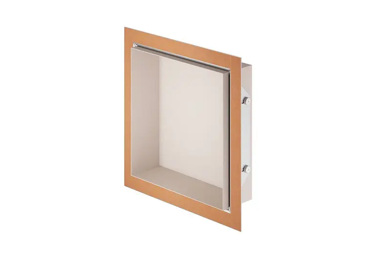 Schluter - DESIGN-NICHE Shower Niche Aluminum Matte Ivory 12" x 12"