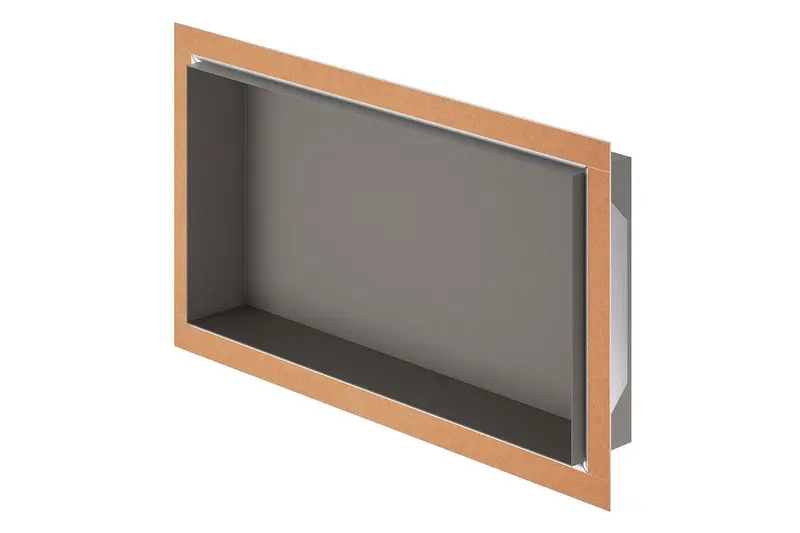 Schluter - DESIGN-NICHE Shower Niche Aluminum Matte Dark Anthracite 12" x 24"