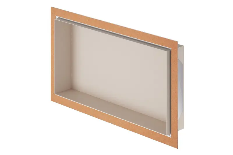 Schluter - DESIGN-NICHE Shower Niche Aluminum Matte Ivory 12" x 24"