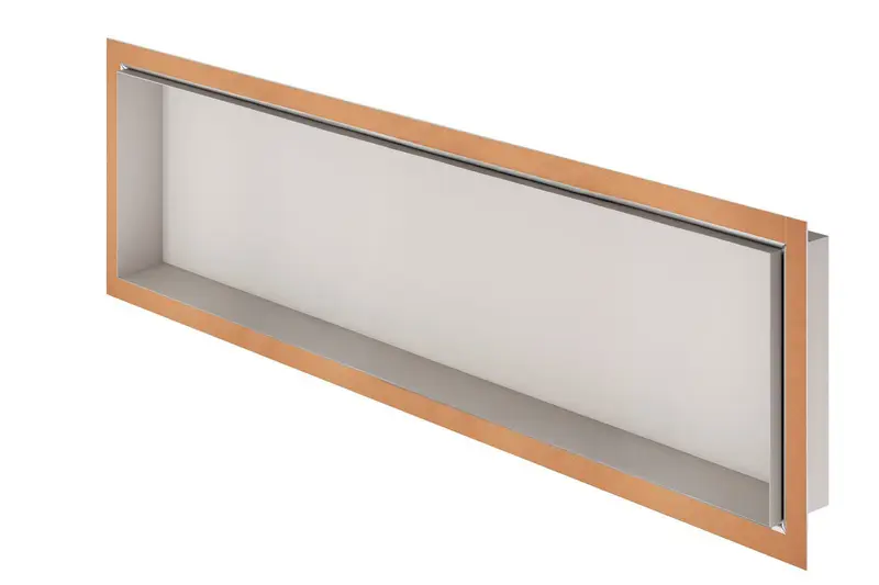 Schluter - DESIGN-NICHE Shower Niche Aluminum Matte Greige 12" x 48"