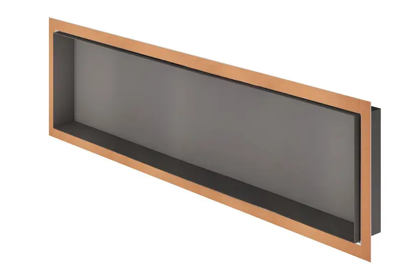 Schluter - DESIGN-NICHE Shower Niche Aluminum Matte Dark Anthracite 12" x 48"