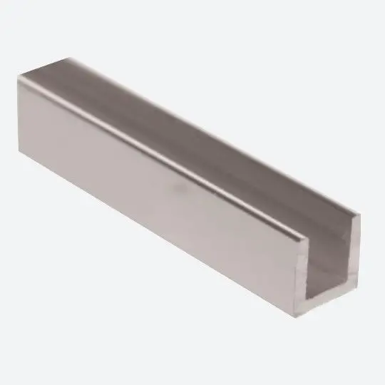 M-D PRO - U Channel, Satin Clear 1/2" x 1/2" x 1/16" x 8'