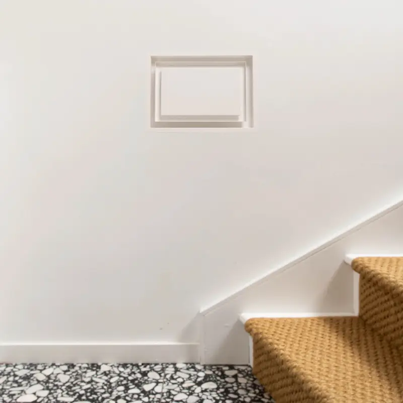 Fittes - Framed Wall Vent Double Channel Luxe+ Satin White 10" x 14-1-4"
