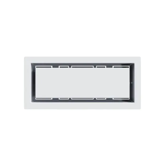 Fittes - Framed Wall Vent Luxe Satin White 10" x 30-1/4"