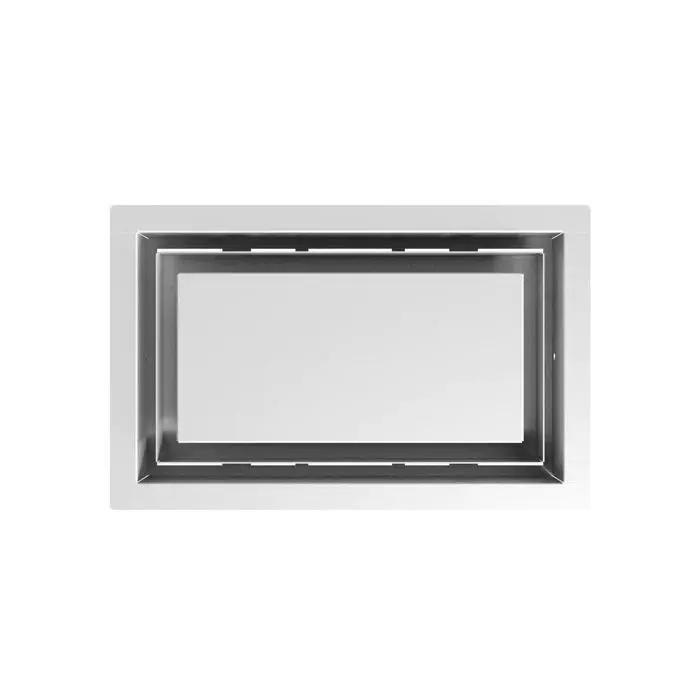 Fittes - Framed Wall Vent Double Channel Luxe+ Satin White 10" x 30-1/4 "