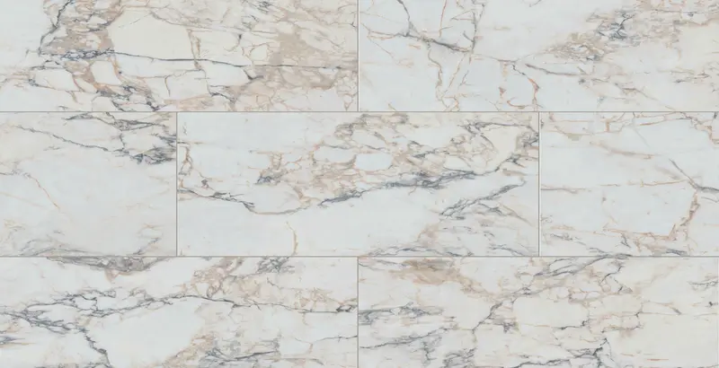 Fuzion Vinyl Tiles Dynamix XL Tile Blanc Click Lock 12" x 24"