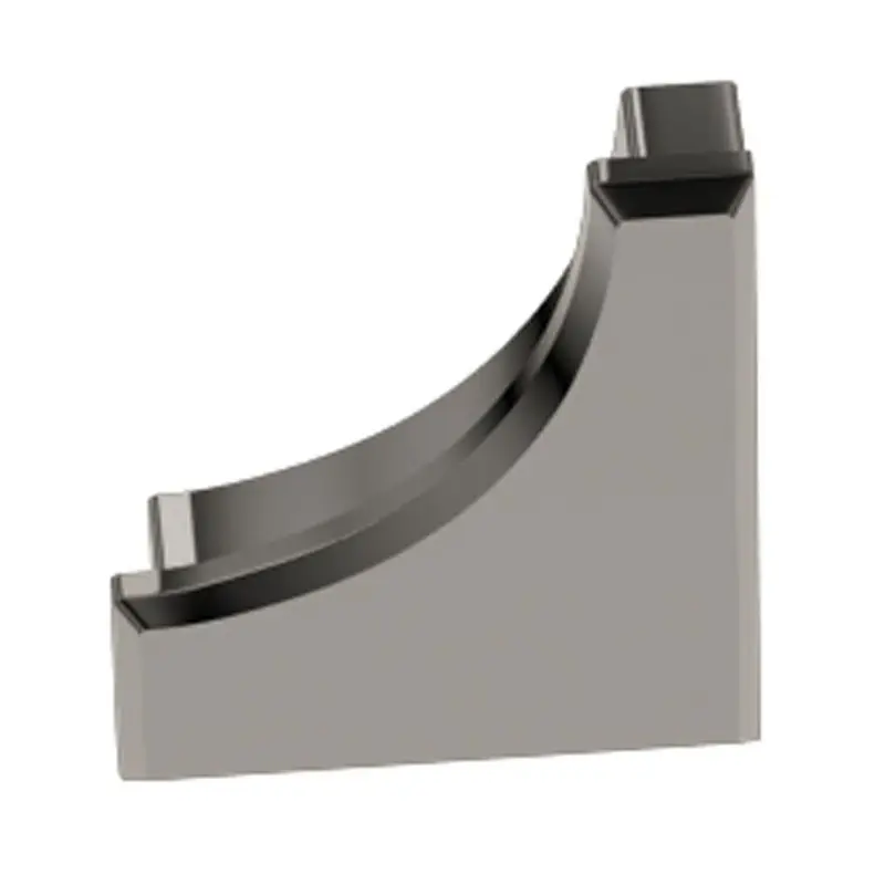 Schluter DILEX-AHK End Cap Anodized Aluminum Polished Nickel