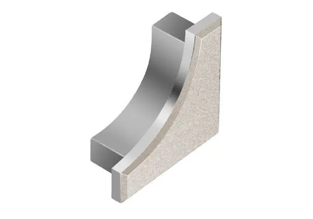 Schluter DILEX-AHK End Cap Aluminum Ivory