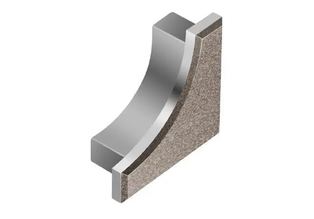 Schluter DILEX-AHK End Cap Aluminum Light Anthracite