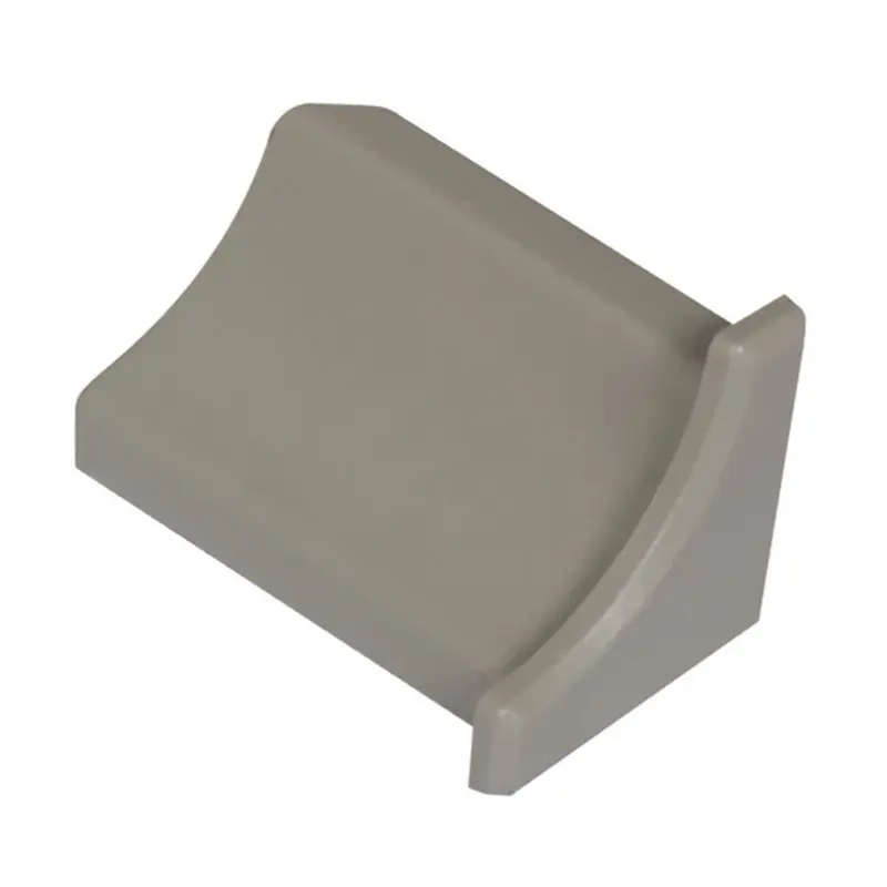 Schluter DILEX-PHK End Cap with 3/8" Radius PVC Plastic Grey