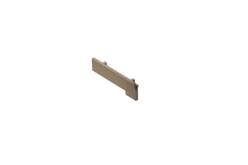 Schluter - TREP-V 42 Right & Left End Cap PVC Light Beige 3/8" (10 mm) x 1-21/32" (42 mm)