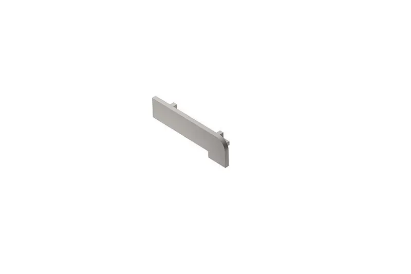 Schluter - TREP-V 42 Right & Left End Cap PVC Stone Grey 3/8" (10 mm) x 1-21/32"