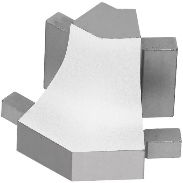 Schluter DILEX-AHK Outside Corner 135° with 3/8" Radius Aluminum Matte White