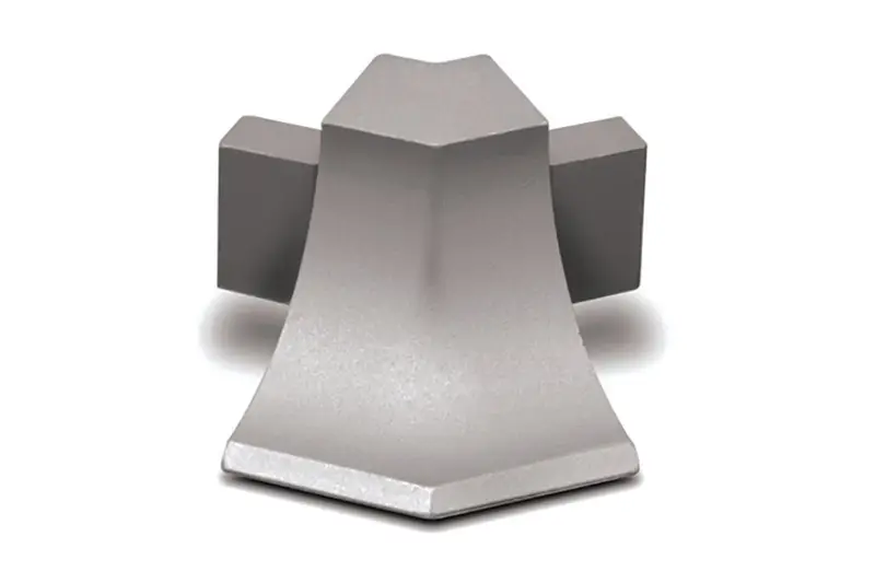 Schluter - DILEX-AHKA Outside Corner 135° with 3/8" (10 mm) Radius - Aluminum Anodized Satin Nickel