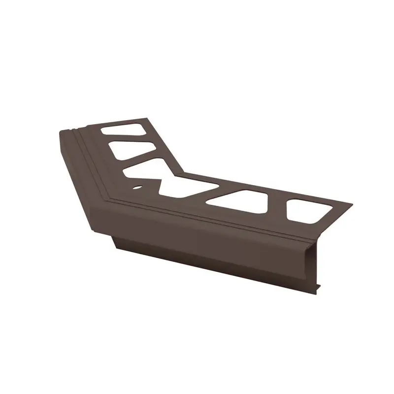 Schluter BARA-RAK Outside Corner 135° for Balcony Edging Profiles Aluminum Black Brown