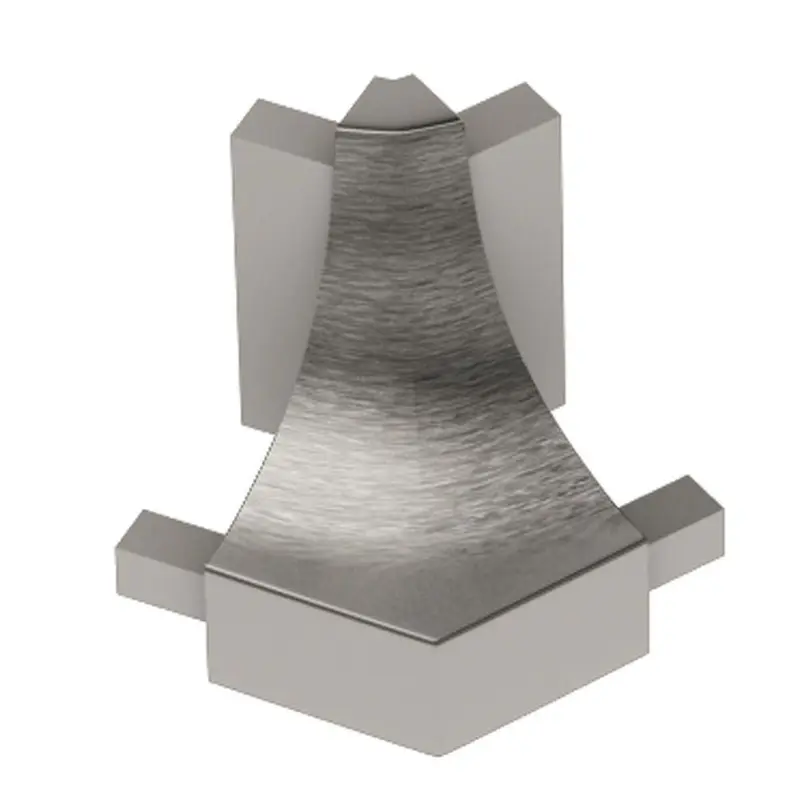 Schluter - DILEX-AHK Outside Corner 135° with 3/8" (10 mm) Radius - Aluminum Anodized Brushed Nickel