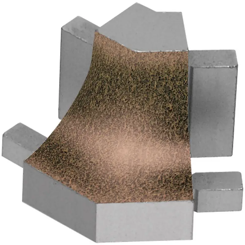 Schluter - DILEX-AHK Outside Corner 135° with 3/8" (10 mm) Radius - Aluminum Bronze