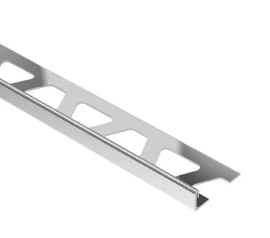Schluter - SCHIENE Floor Edge Trim Stainless Steel (V4) 9/16" (15 mm) x 8' 2-1/2"
