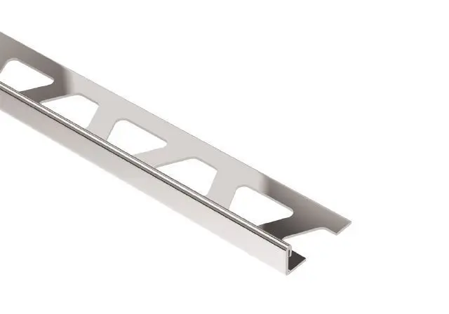 Schluter - SCHIENE Floor/Wall Edge Trim Stainless Steel (V4) 3/4" (20 mm) x 8' 2-1/2"