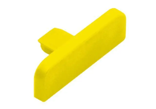 Schluter TREP-SE/-S End Cap PVC Yellow 1-1/32"