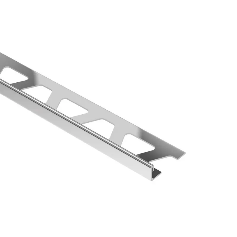 Schluter - SCHIENE Floor/Wall Edge Trim Stainless Steel (V2) 3/16" (4.5 mm) x 8' 2-1/2"