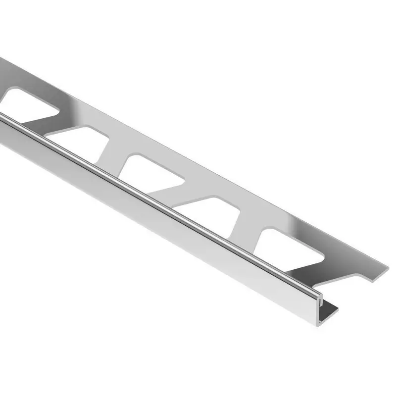 Schluter - SCHIENE Floor/Wall Edge Trim Stainless Steel (V2) 11/32" (9 mm) x 8' 2-1/2"