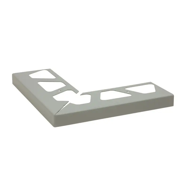 Schluter BARA-RW Outside Corner 90° for Balcony Edging Profile Aluminum Classic Grey 1-9/16" (40 mm)