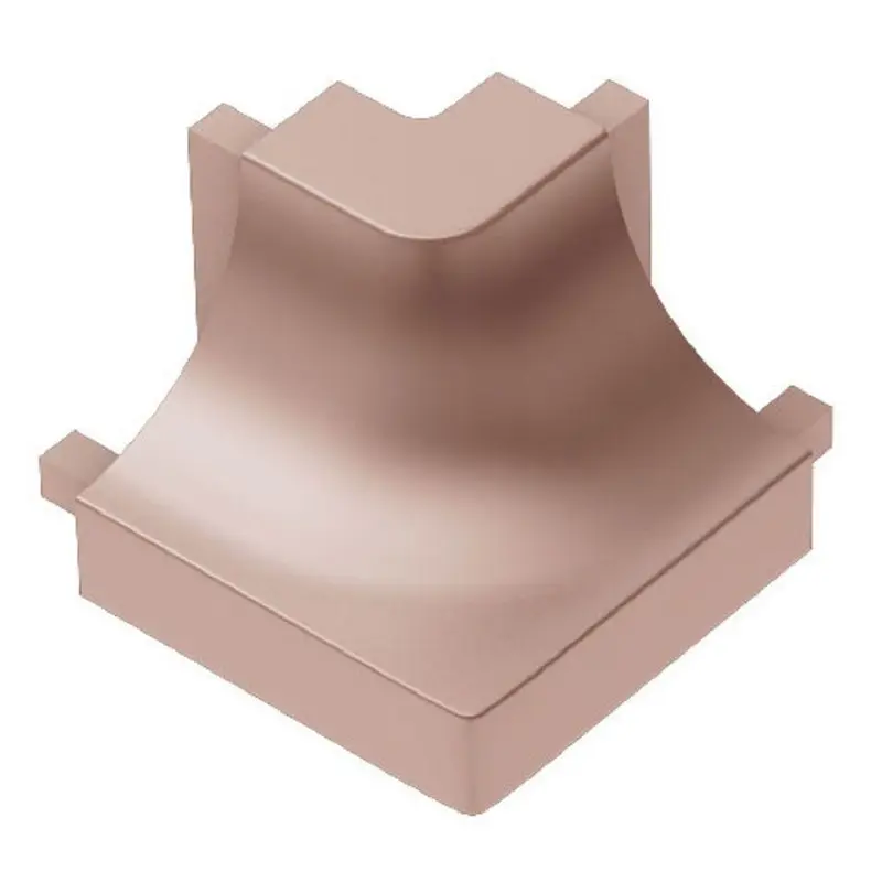 Schluter - DILEX-AHK Round Outside Corner 90° with 3/8" (10 mm) Radius - Aluminum Anodized Matte Copper