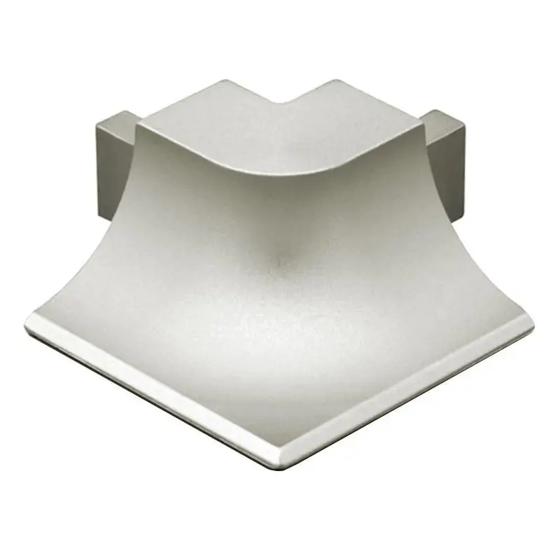 Schluter - DILEX-AHKA Outside Corner 90° with 3/8" (10 mm) Radius - Aluminum Anodized Satin Nickel
