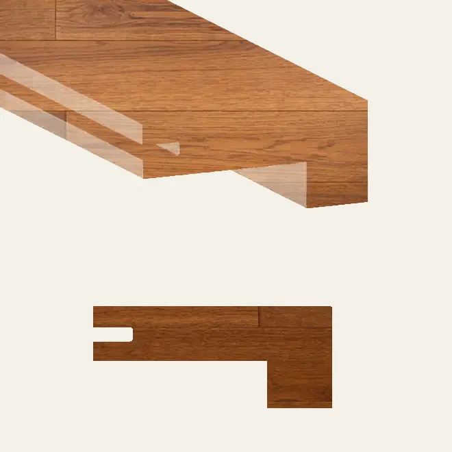 Grandeur Flooring Engineered Hardwood Artisan Harvest Square Stair Nose 4-1/2" x 36"