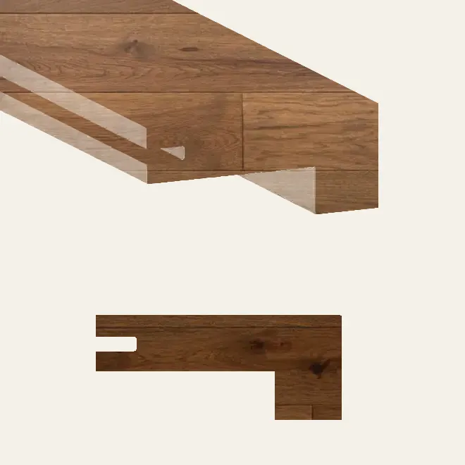 Grandeur Flooring Engineered Hardwood Artisan Mane Square Stair Nose 4-1/2" x 36"