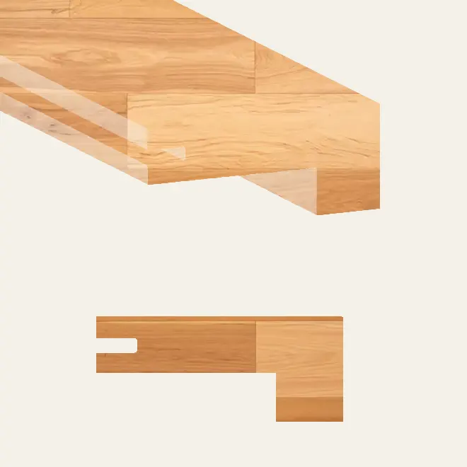 Grandeur Flooring Engineered Hardwood Artisan Natural Square Stair Nose 4-1/2" x 36"