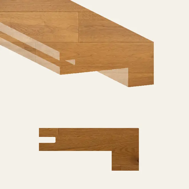 Grandeur Flooring Engineered Hardwood Artisan Northwest Square Stair Nose 4-1/2" x 36"